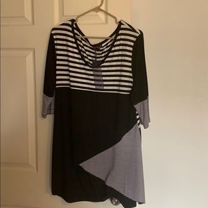 Black and white shirt